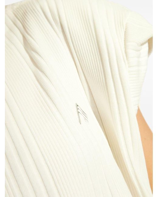 The Attico Natural Logo Cotton T-Shirt