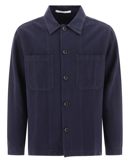 Norse Projects Blue "Tyge" Overshirt for men