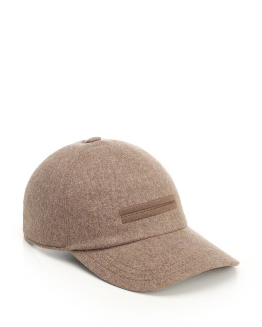Oasi Cashmere Baseball Cap Cappelli Marrone-Uomo di Zegna in Natural da Uomo