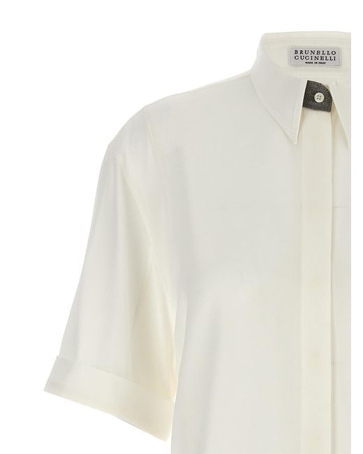 Brunello Cucinelli White 'Monile' Shirt