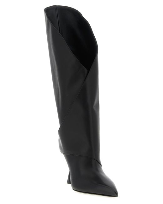 Balmain Black Twist Boots And Ankle Boots