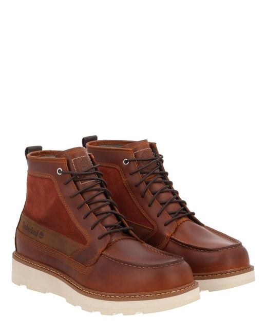 Timberland Brown Waterproof Lace-Up Boot for men