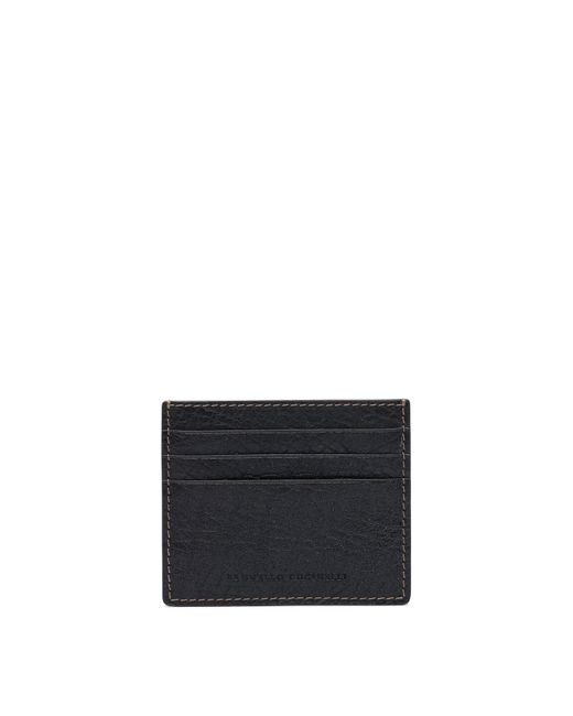 Wallets & Card Holders Nero-Uomo di Brunello Cucinelli in Black da Uomo