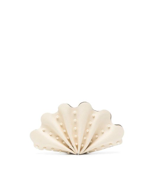 Vanina Natural Neutral Clutch Bags