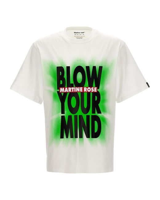 Martine Rose Green 'Blow Your Mind' T-Shirt for men
