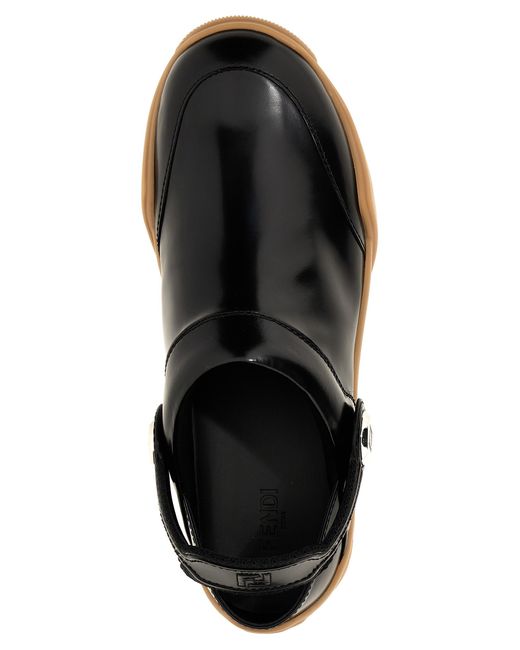 Fendi Black Lab Flat Shoes for men