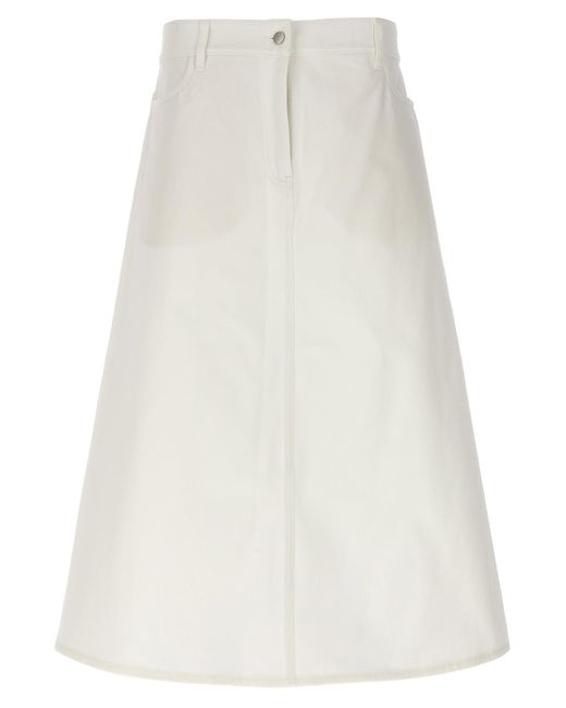 Studio Nicholson White Baringo Skirts