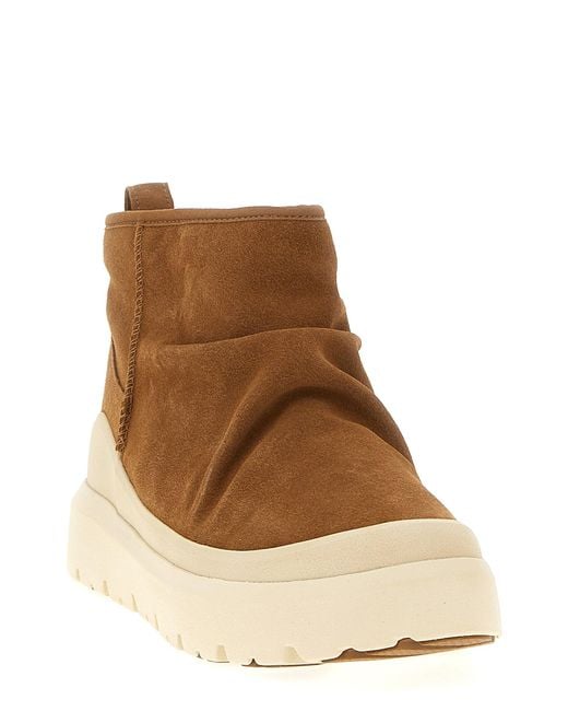 Ugg Brown Heritage Utility Mini Boots And Ankle Boots