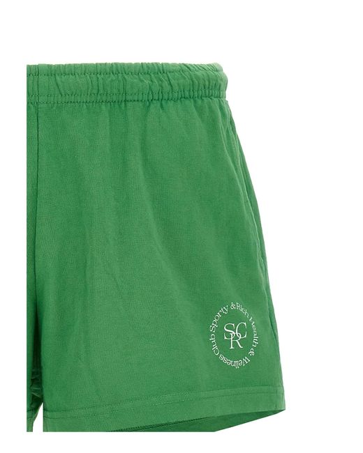 Sporty & Rich Green 'Src' Shorts