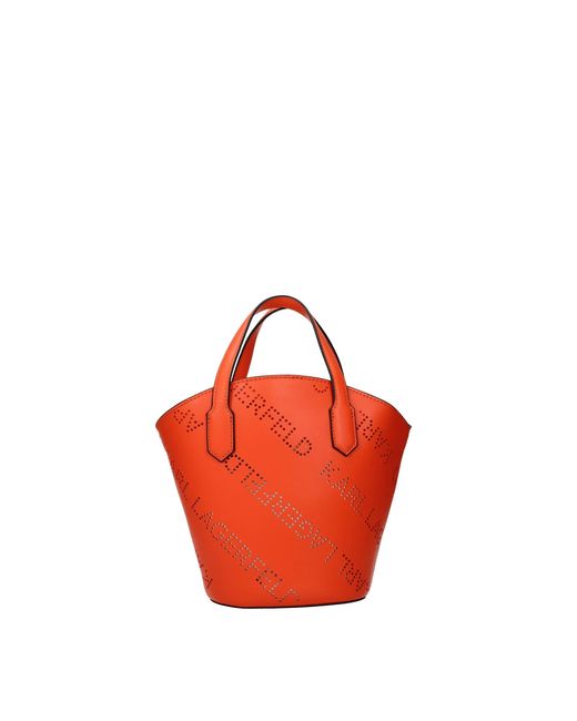 Karl Lagerfeld Handbags Leather Orange Lobster in Red Lyst