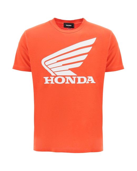 DSquared² Orange Honda T-shirt for men