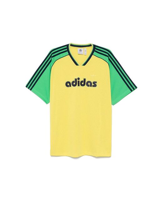 Adidas Originals Yellow Polyester T Shirts for men