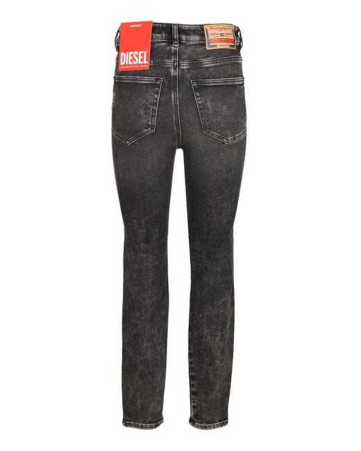 DIESEL Gray Skinny Jeans "1984 Slandy-High"
