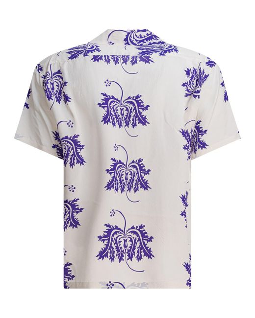 Sun Surf Blue "Hibiscus Coral" Shirt for men