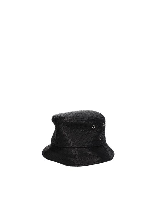 Bottega Veneta Black Hats Leather for men