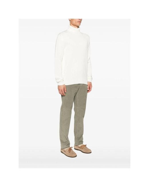 Zanone White Wool Sweaters for men