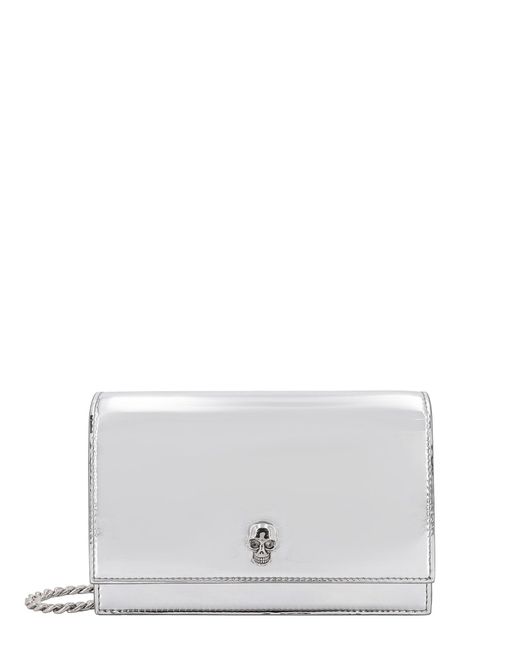 Alexander McQueen White Leather Shoulder Bags