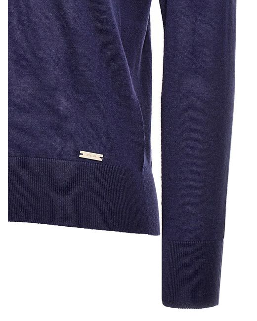 Kiton Blue V-neck Sweater Sweater, Cardigans