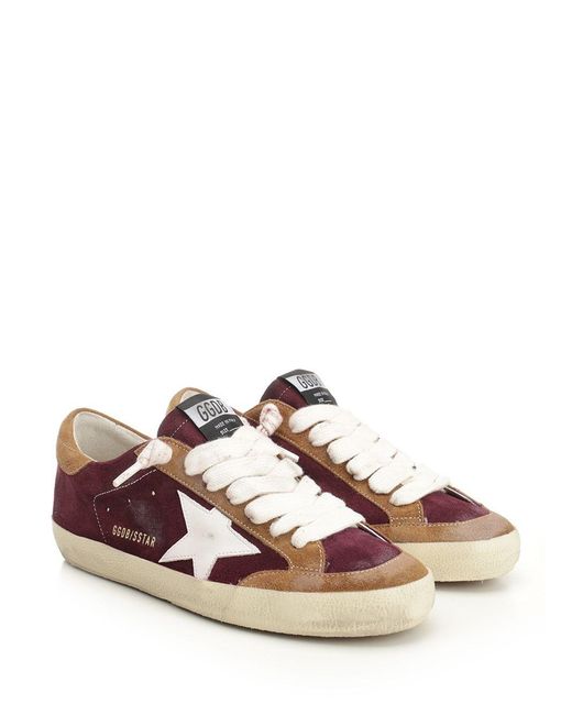 Golden Goose Deluxe Brand Brown Superstar Sneakers Bordeaux for men
