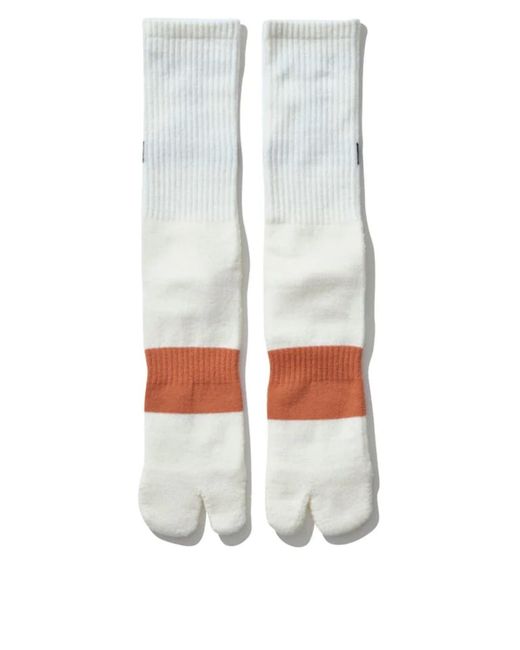 Mountain Research. White "Merino Tabi Pack" Socks for men