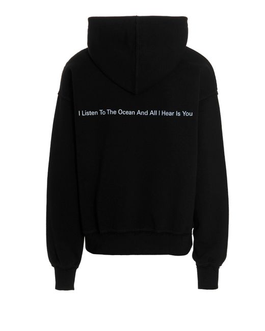 関税送料込【MISBHV】ブラック La Donna Del Lago フーディ La Donna Del Lago Hoodie