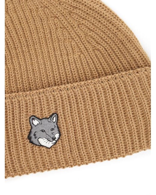 Maison Kitsuné Brown Wool Hat Hats for men