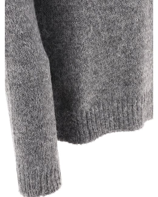 Jil Sander Gray Mélange-Effect Sweater for men