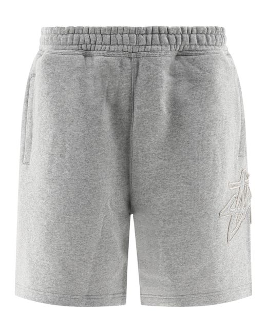 Fleece S Short Grey di Stussy in Gray da Uomo