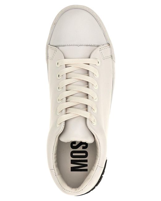 Logo Sneakers Bianco di Moschino in White