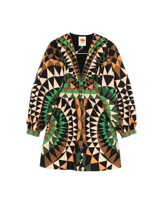 Farm Rio Shirts Black, Green