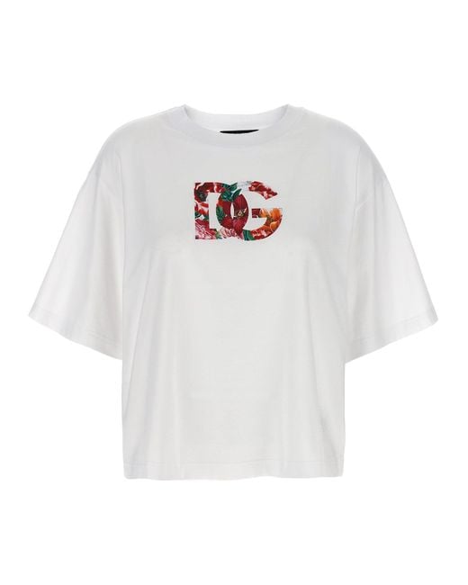 Dolce & Gabbana White Dg Logo T-Shirt