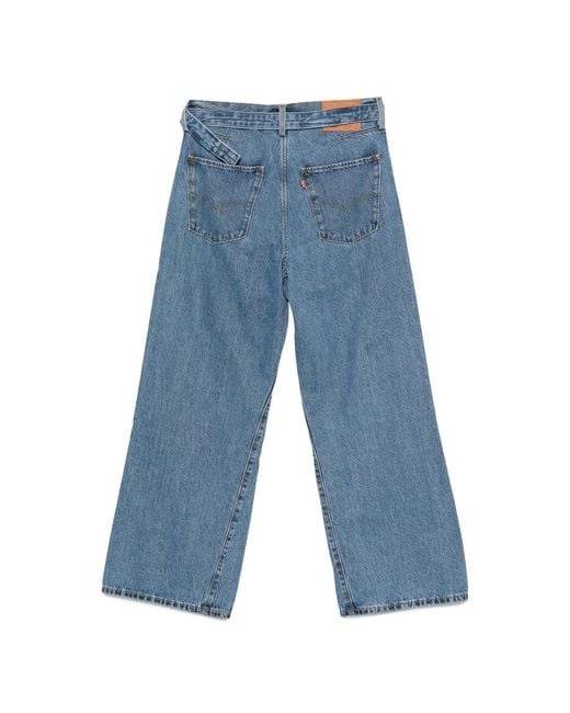 Levi's Blue Denim Wide-Leg Jeans for men