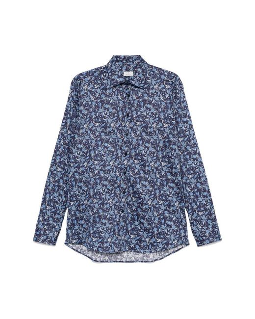 Camicie Cotone-Uomo di Etro in Blue da Uomo