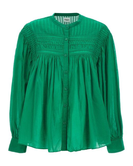 Isabel Marant Green Plalia Shirt, Blouse