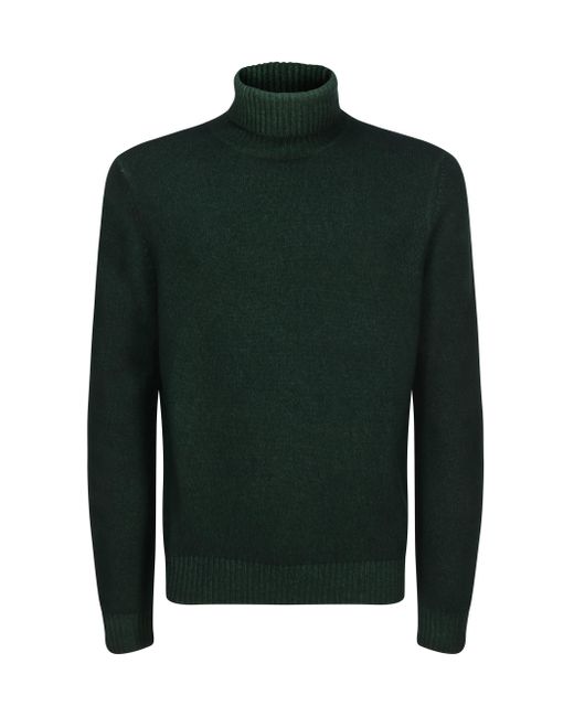 Malo Green Turtleneck Sweater for men