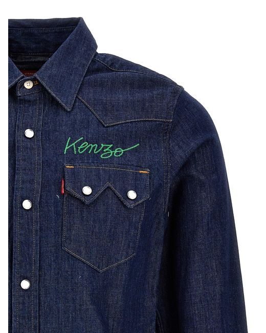 X Levi Strauss & Co. Shirt Camicie Blu di KENZO in Blue