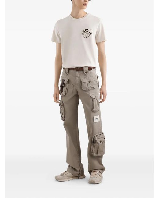 T-Shirt Con Applicazione-Uomo di Dolce & Gabbana in White da Uomo