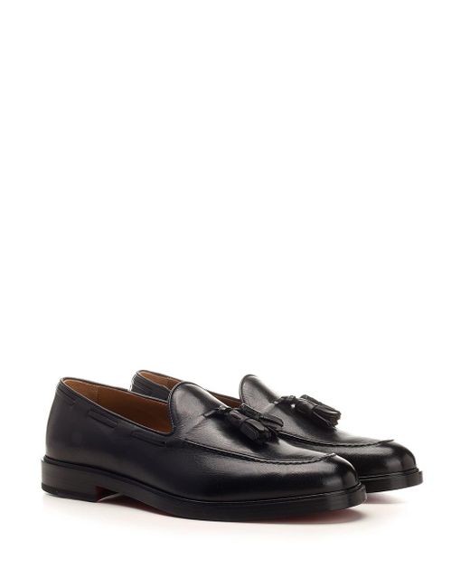 Corvari Black Moccasin With Tassels Loafers for men