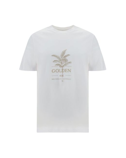 Brunello Cucinelli White T-shirts for men