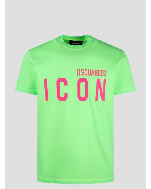 DSquared² Green Be Icon Cool Fit T-Shirt for men
