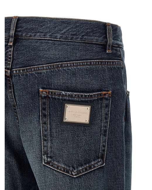 Dolce & Gabbana Blue 5-pocket Jeans for men