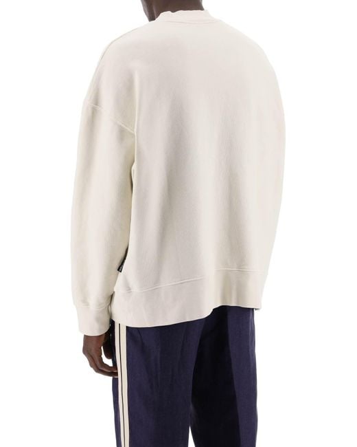 Palm Angels White Sweatshirt With for men