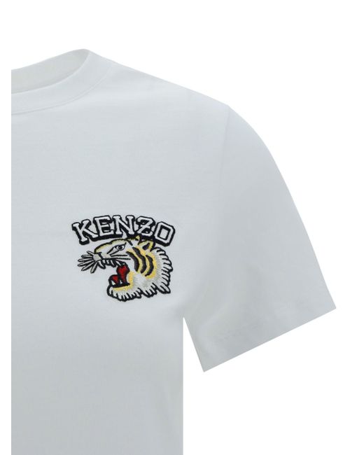 T-Shirt Tiger di KENZO in White