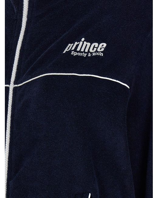 Sporty & Rich Blue 'Prince Sporty Terry' Sweatshirt