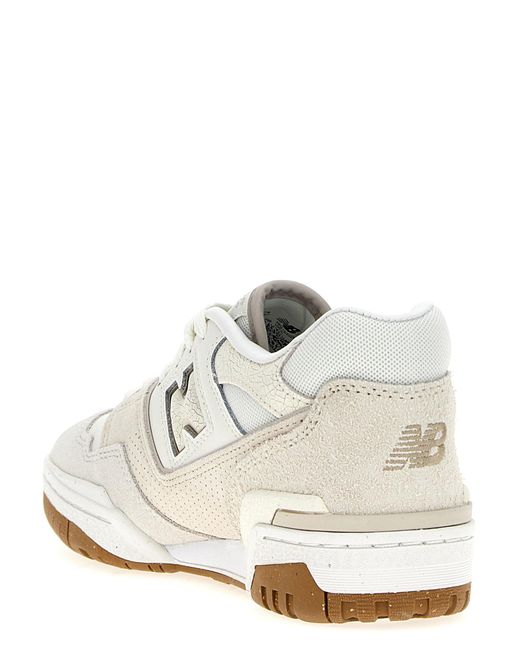New Balance White '550' Sneakers