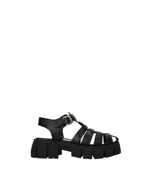 Love Moschino Black Sandals Leather