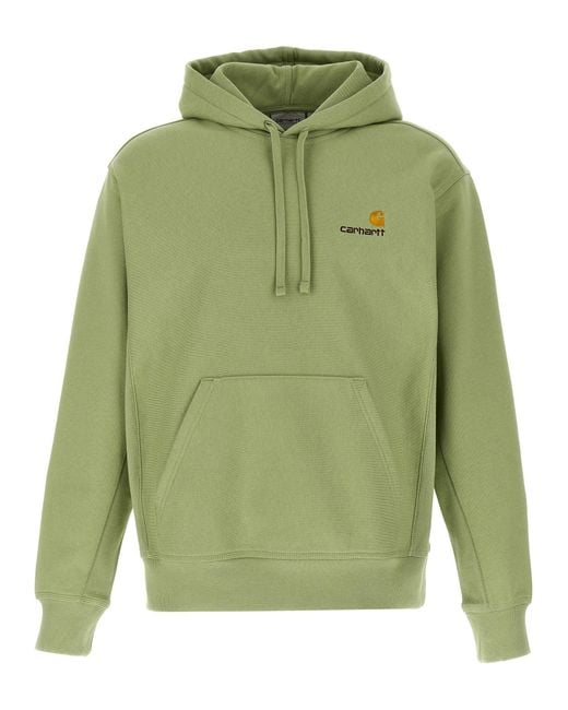 American Script Felpe Verde-Uomo di Carhartt in Green da Uomo