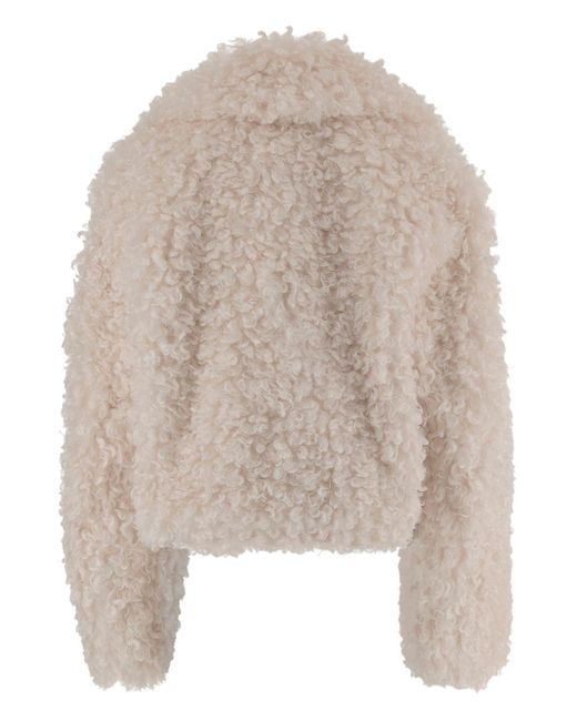 Stand Studio Natural Smara Faux Fur Jacket