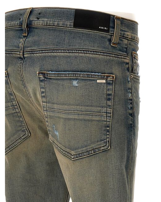 Shotgun Skinny Jeans Celeste di Amiri in Gray da Uomo