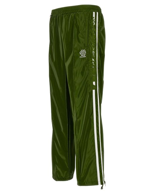 Doublet Green Laminate Track Pants for men